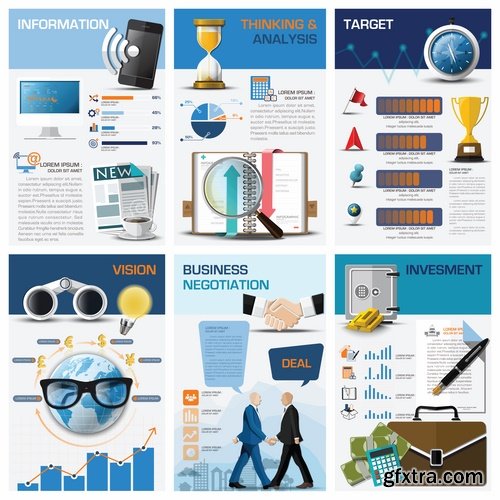 Business infographics medicine food products 25 EPS