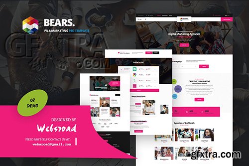 Bear's - Pr & Marketing PSD Template