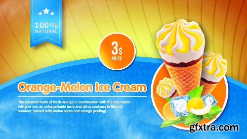 Videohive Ice Cream Menu 22046725