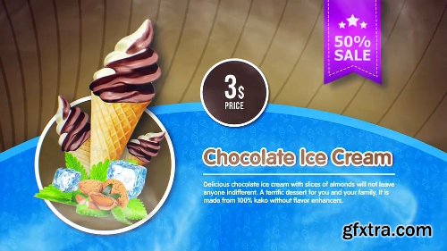 Videohive Ice Cream Menu 22046725