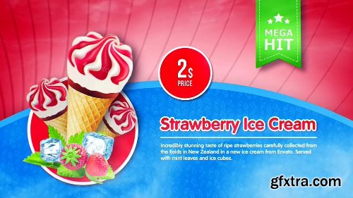 Videohive Ice Cream Menu 22046725