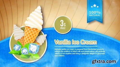 Videohive Ice Cream Menu 22046725