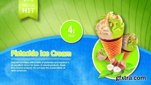 Videohive Ice Cream Menu 22046725