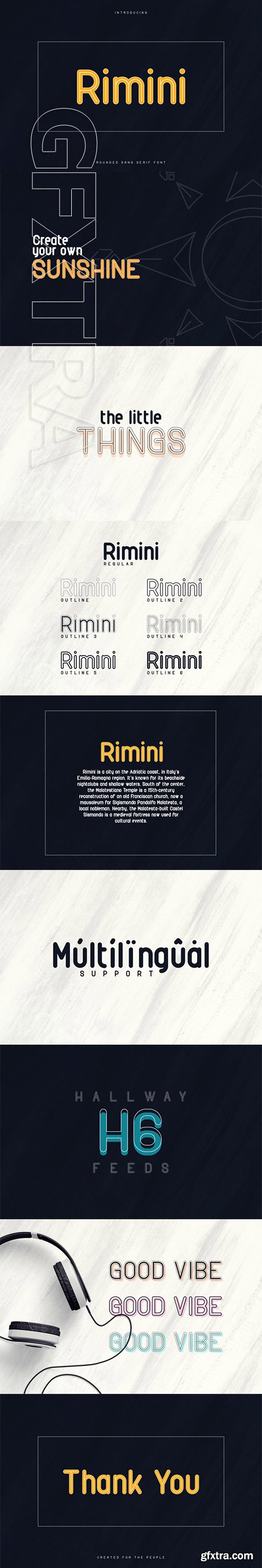 Rimini-Rounded Sans Serif font