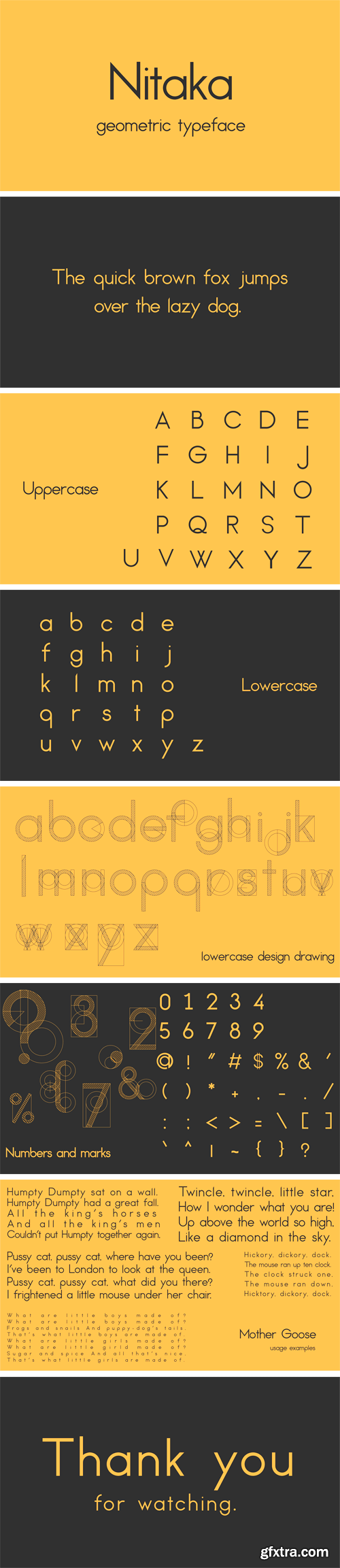 Nitaka Typeface