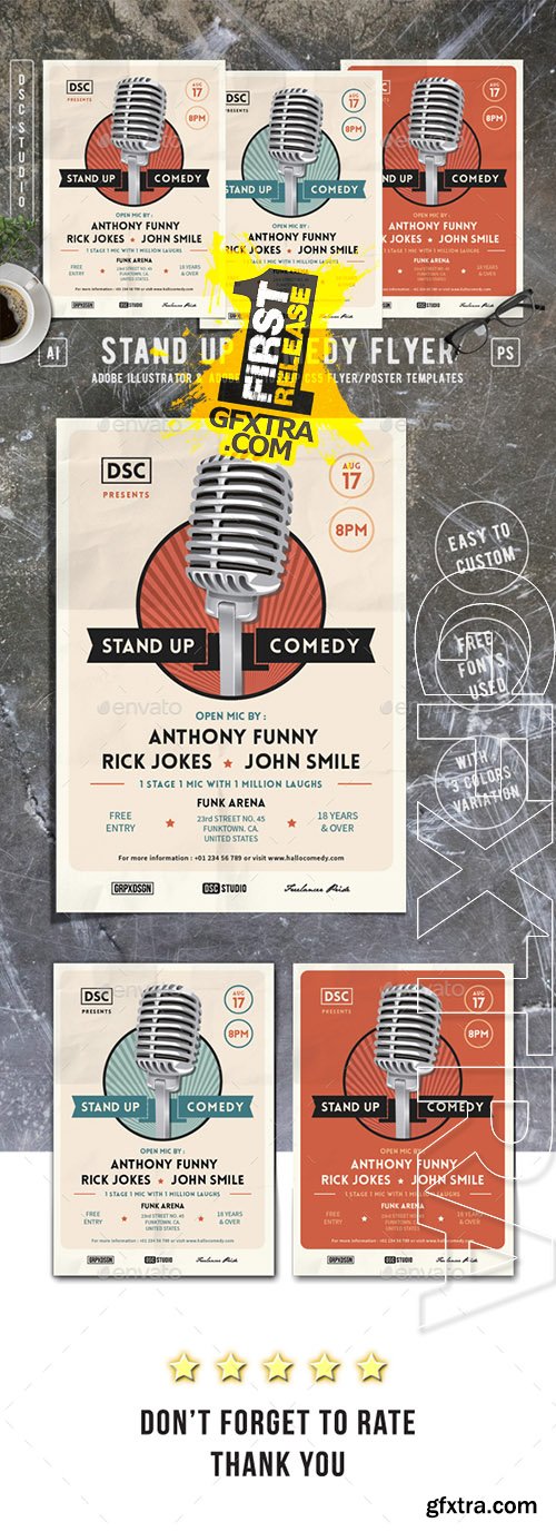 Stand Up Comedy Flyer 17389047