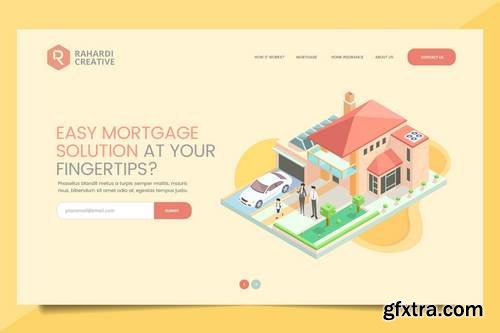 Mortgage Solution Web Header PSD Template Vol. 01