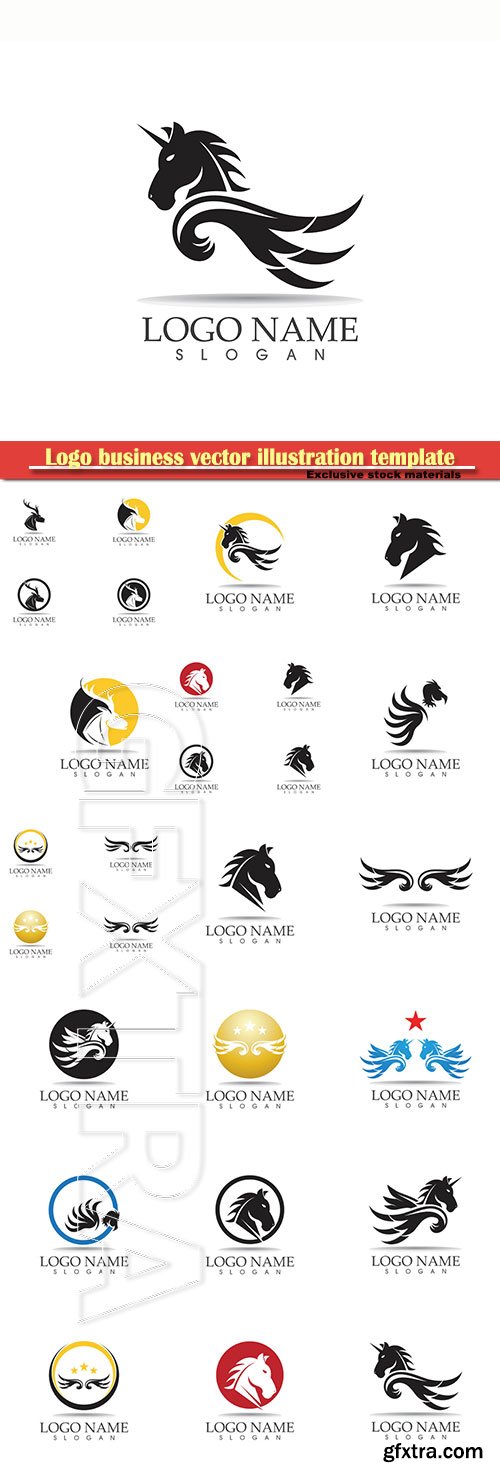 Logo business vector illustration template # 104