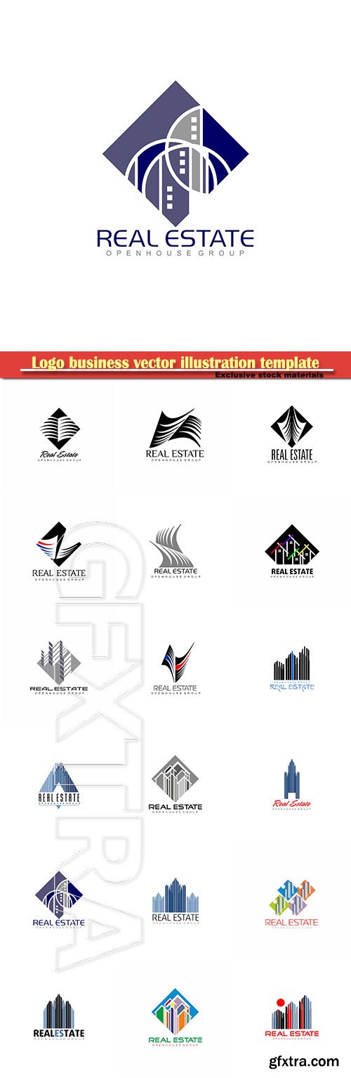 Logo business vector illustration template # 103