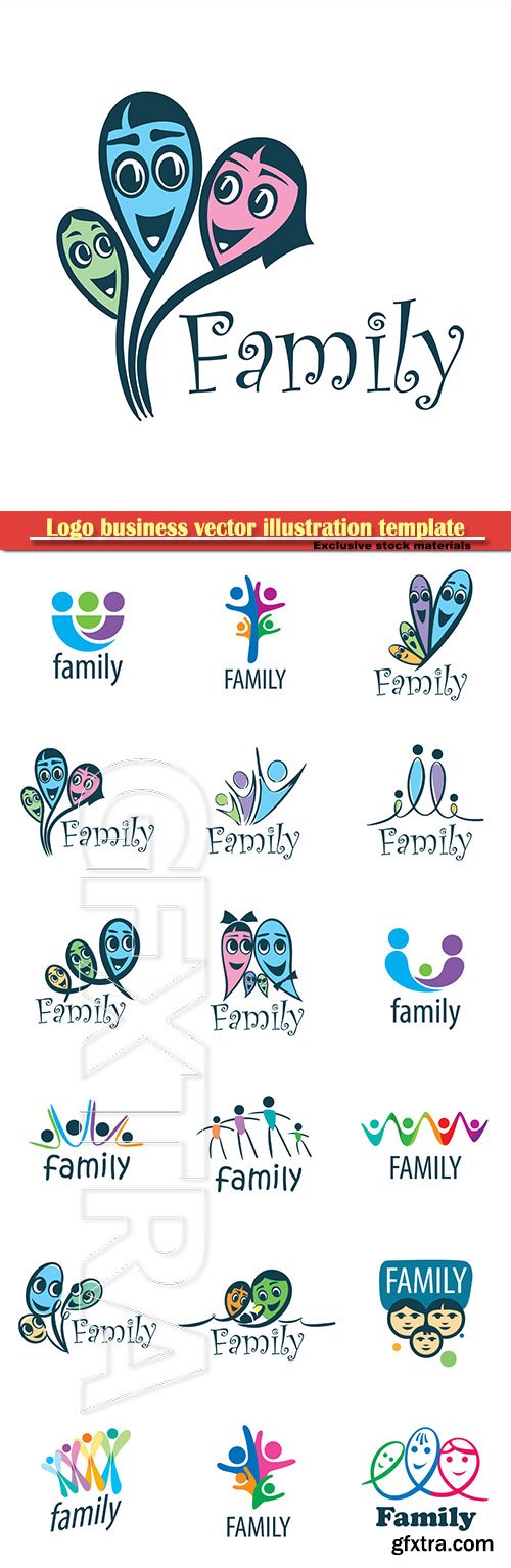 Logo business vector illustration template # 105