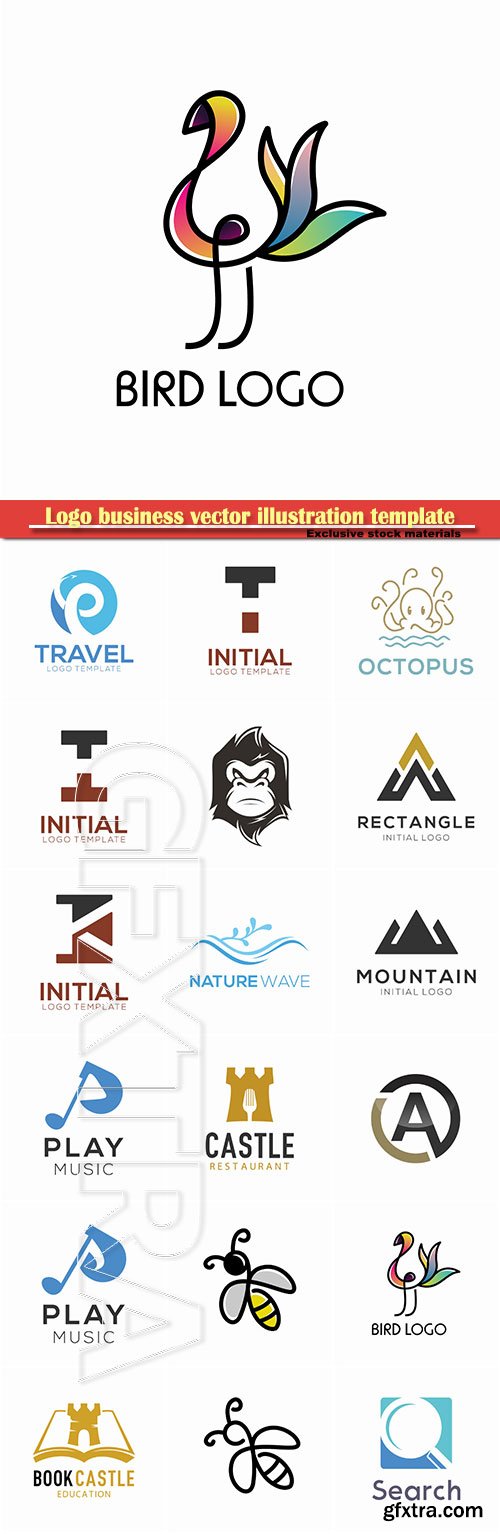 Logo business vector illustration template # 111