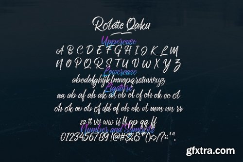 Rollete Qaku SVG & Regular Font Family - 6 Fonts