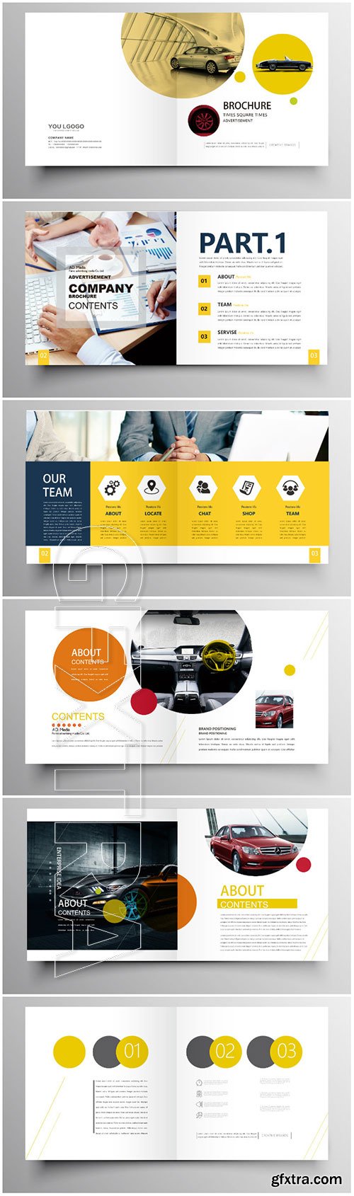 Brochure template vector layout design, corporate business annual report, magazine, flyer mockup # 188