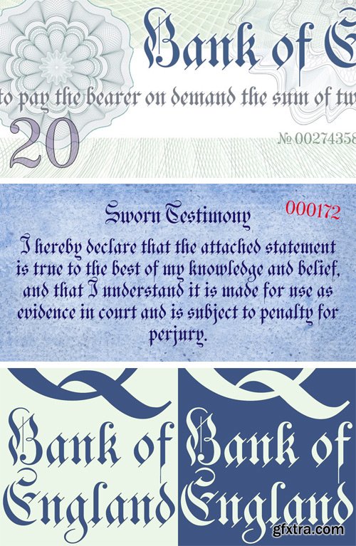 Bank of England Font