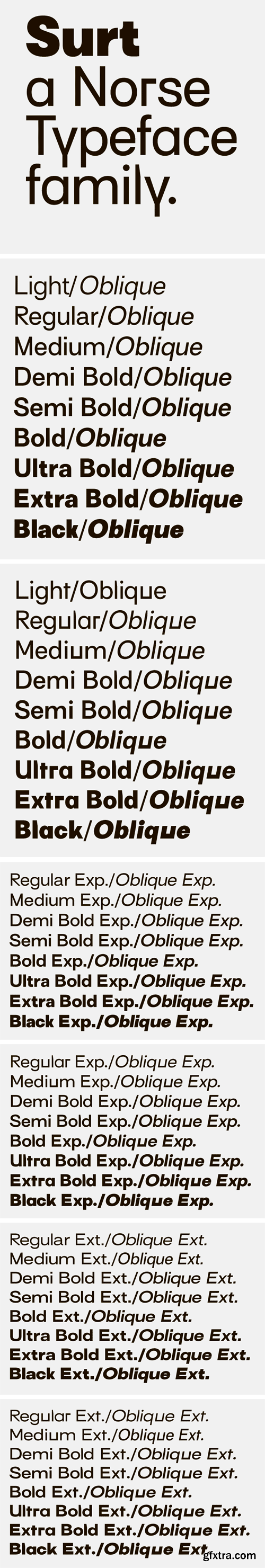 Surt Font Family