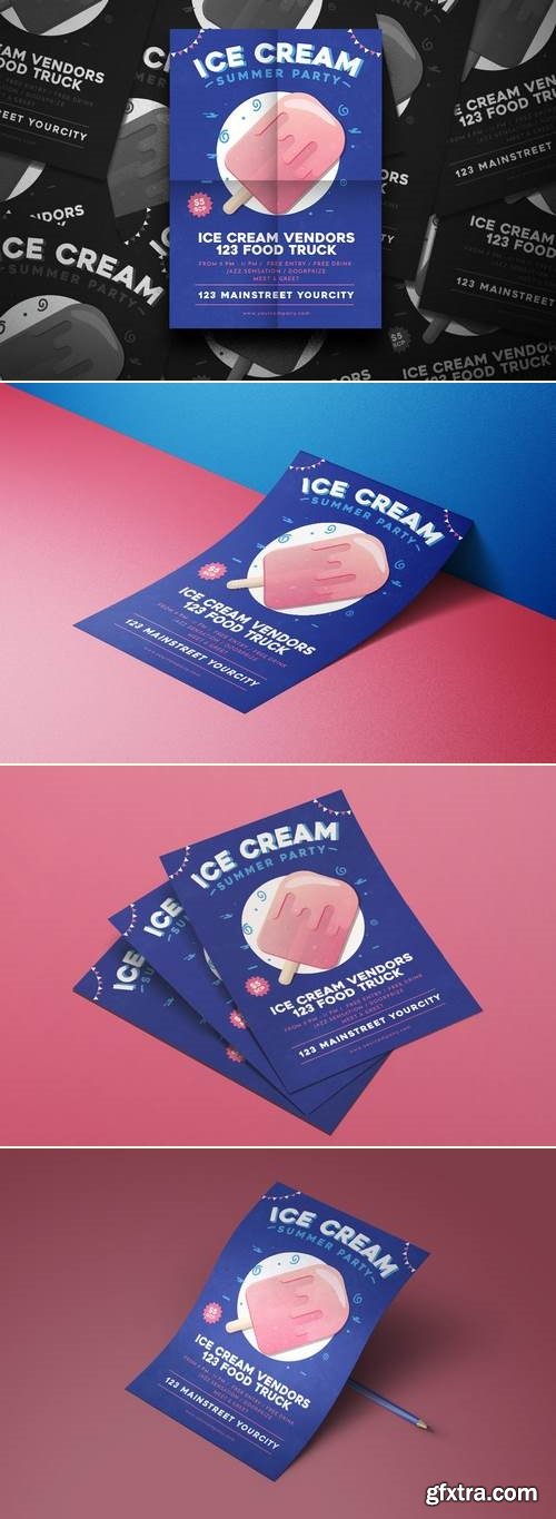 Summer Ice Cream Flyer