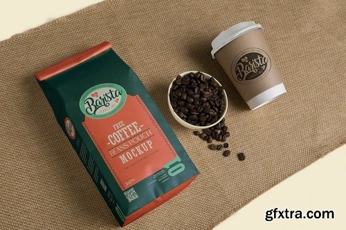 5 Coffee Pouch Mockups