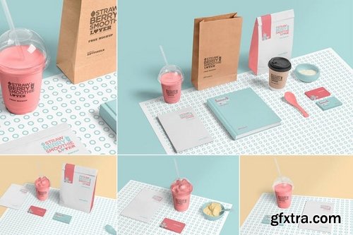 Transparent Plastic Ice Cream Cup Mockups