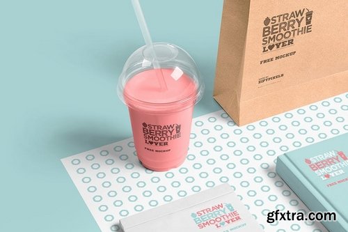 Transparent Plastic Ice Cream Cup Mockups