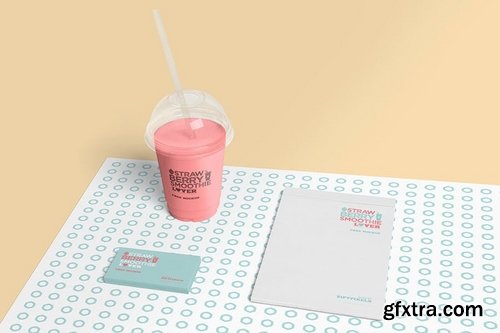 Transparent Plastic Ice Cream Cup Mockups