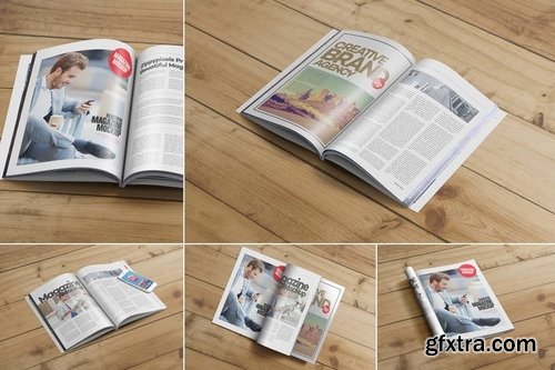 US Letter Size Magazine Mockups