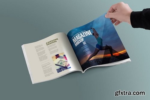 Square Magazine Mockups