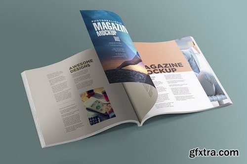 Square Magazine Mockups