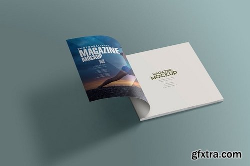 Square Magazine Mockups