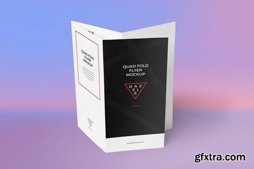 4 Fold Brochure Mockups