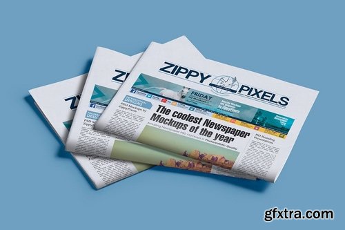 Professional Newspaper PSD Mockups