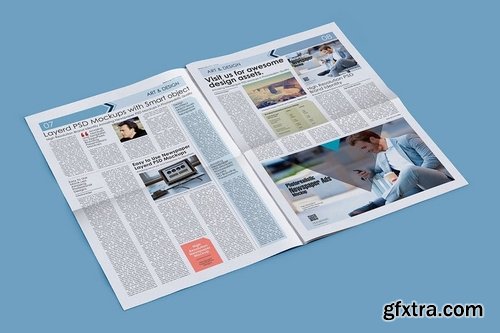 Professional Newspaper PSD Mockups