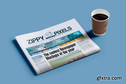 Professional Newspaper PSD Mockups