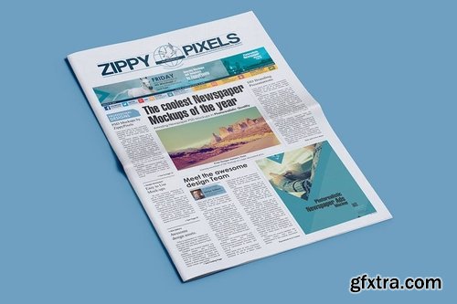 Professional Newspaper PSD Mockups