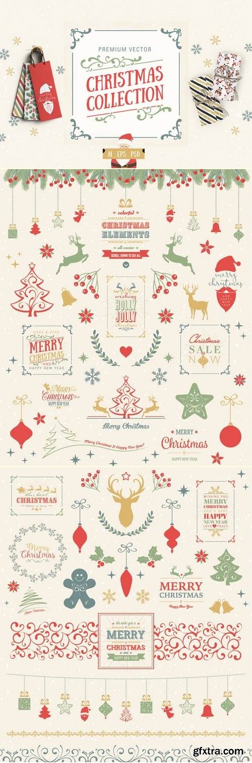 Premium Vector Christmas Collection