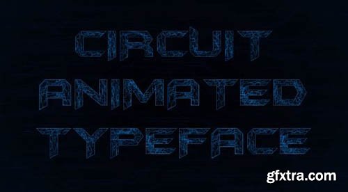 Sci Fi Circuit Animated Font - After Effects 100061