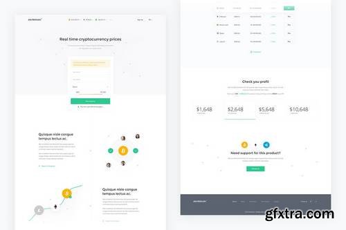 Alertbitcoin — Crypto Landing Page PSD Template