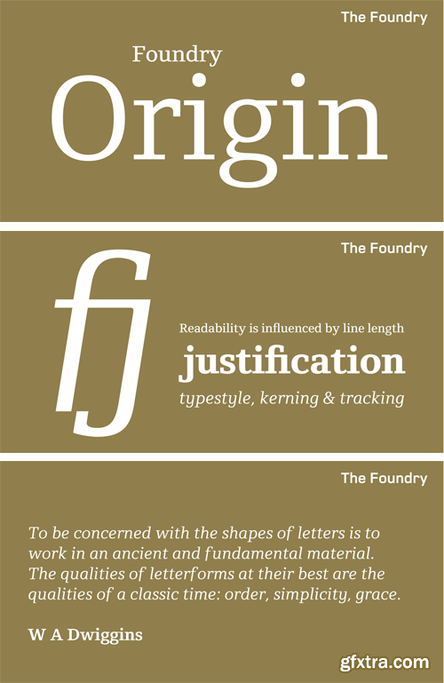 Foundry Origin Font Family