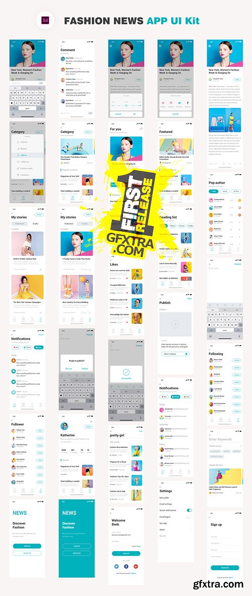 Fashion News UI Kit