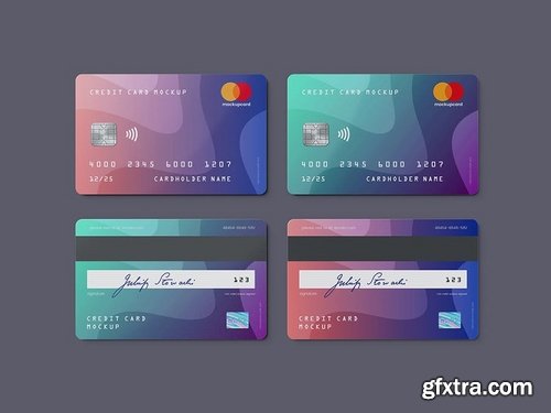 Credit Card  Membership Card MockUp