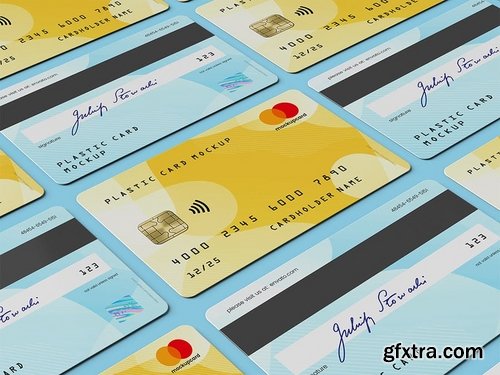 Plastic Card  Bank Card MockUp