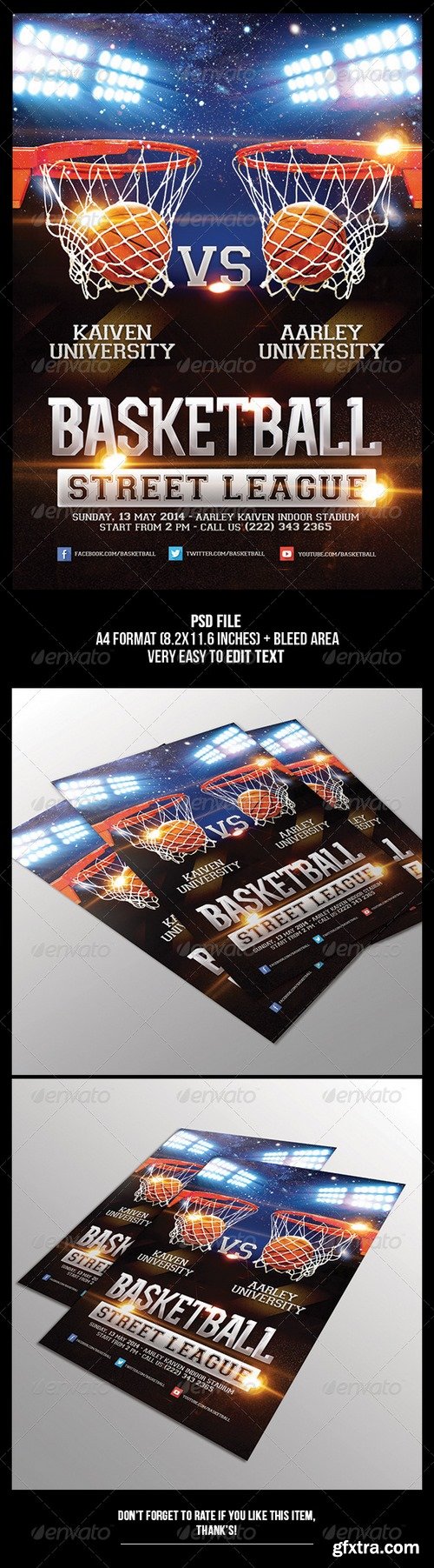 Graphicriver - Basketball Game Flyer 6534573