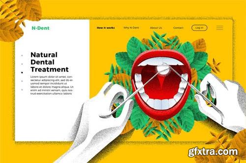 Dentist - Banner & Landing Page