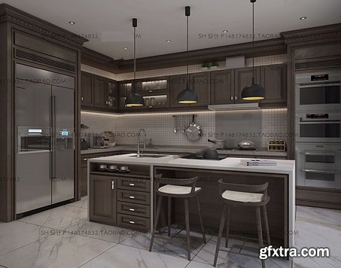 Kitchen 47 3d Model