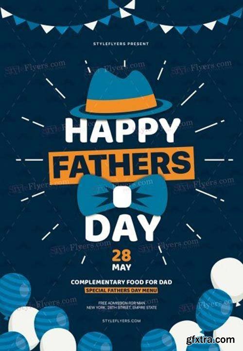 Fathers Day V27 2018 PSD Flyer Template