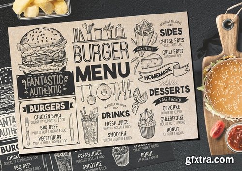 Burger Food Menu Template