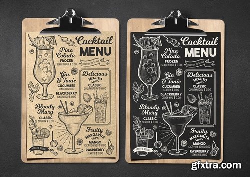 Cocktail Drink Menu