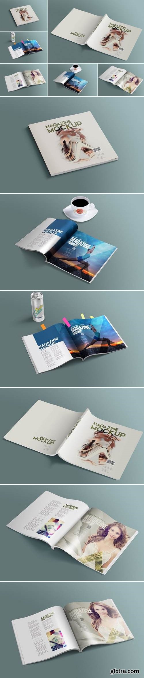 Open & Close Magazine Mockups