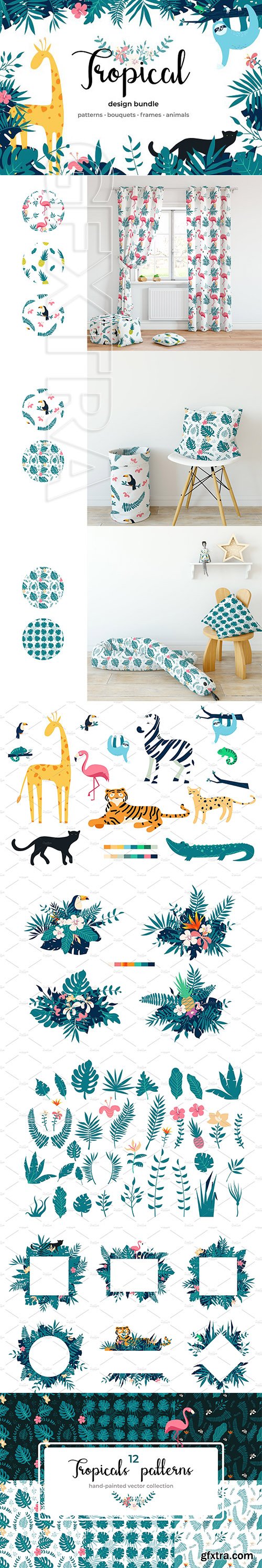 Tropical Design Graphics Bundle