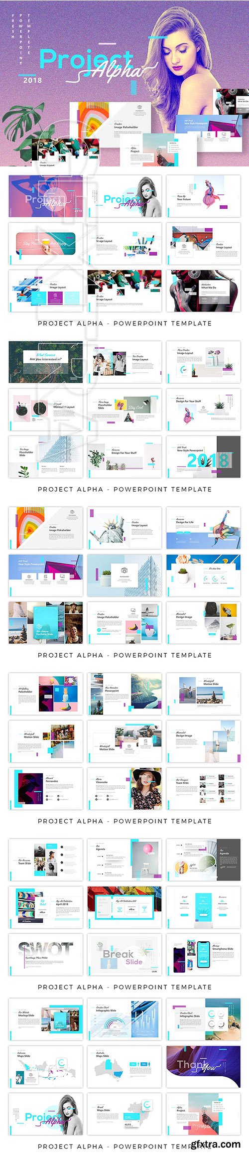 CreativeMarket - Project Alpha - Creative Powerpoint 2712486