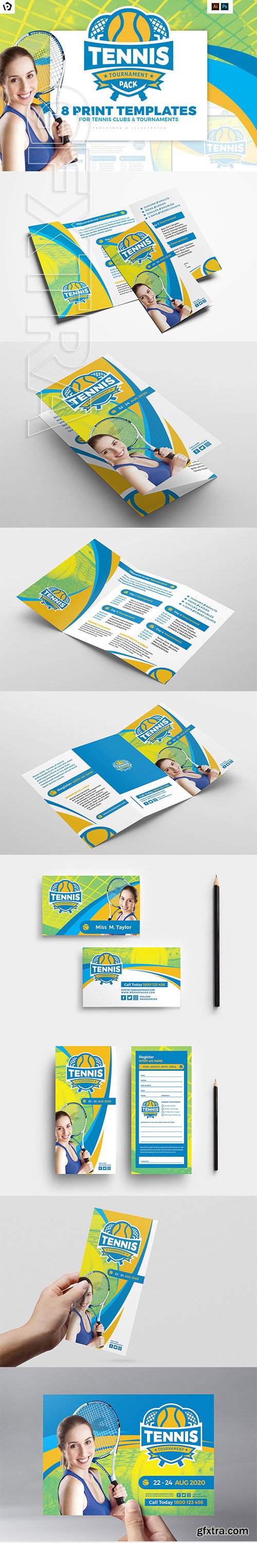 CreativeMarket - Tennis Templates Pack 2601123